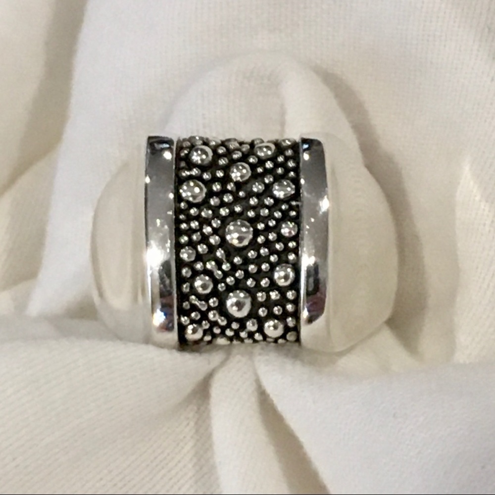 MICHAEL DAWKINS Starry Night Sterling Silver Ring Sz 8